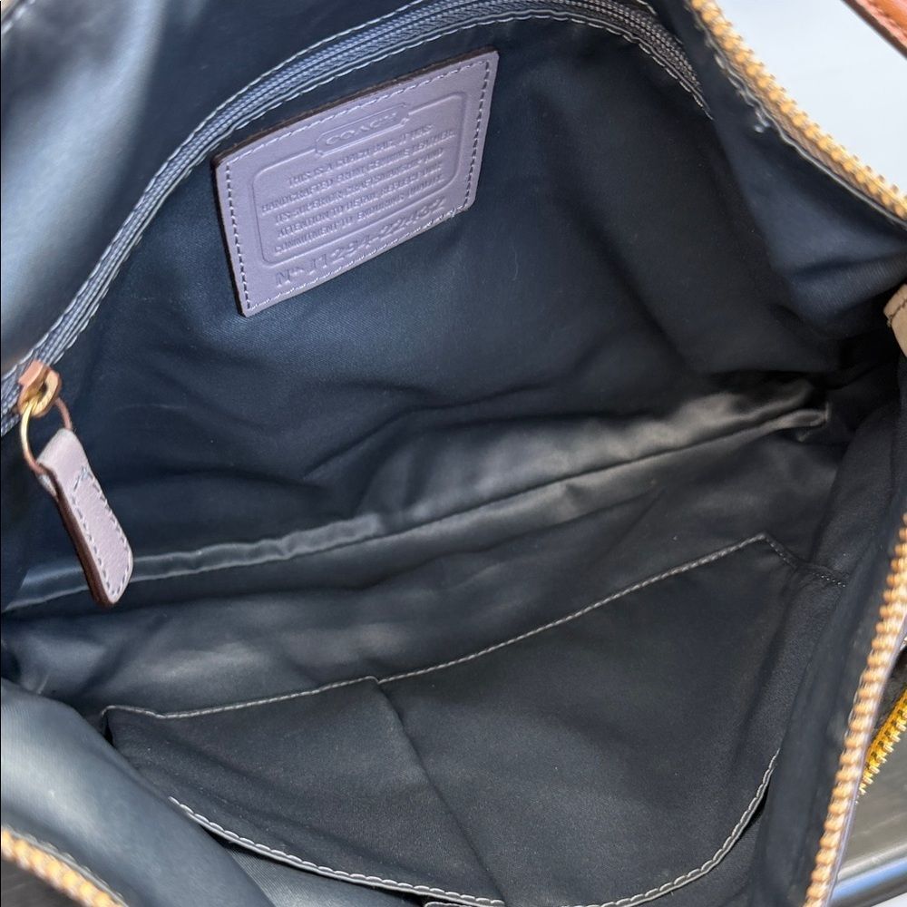 Coach genuine leather colorblock shoulder crossbody purse removable strap - Picture 12 of 13